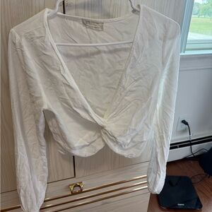 Urban Outfitters White Crop Top